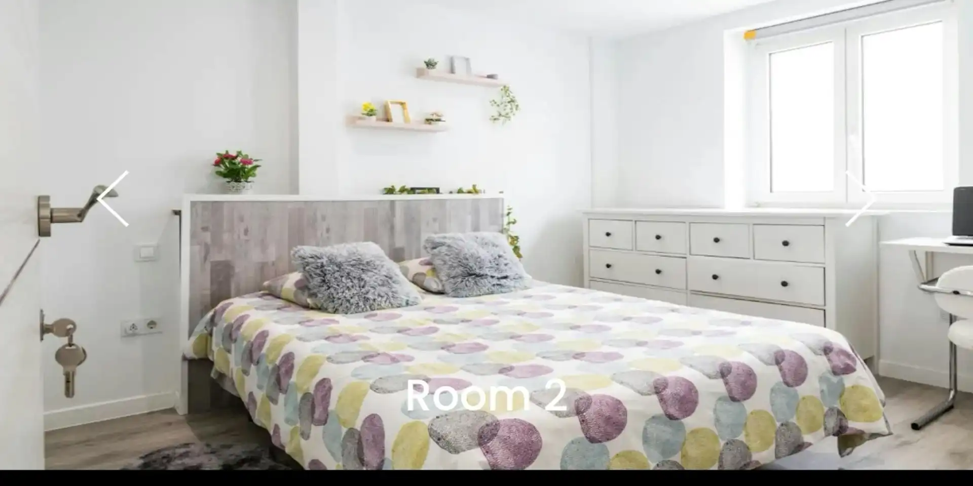 Schlafzimmer von Wohnung zur untervermieten in Madrid mit Klimaanlage, Heizung und Möbliert