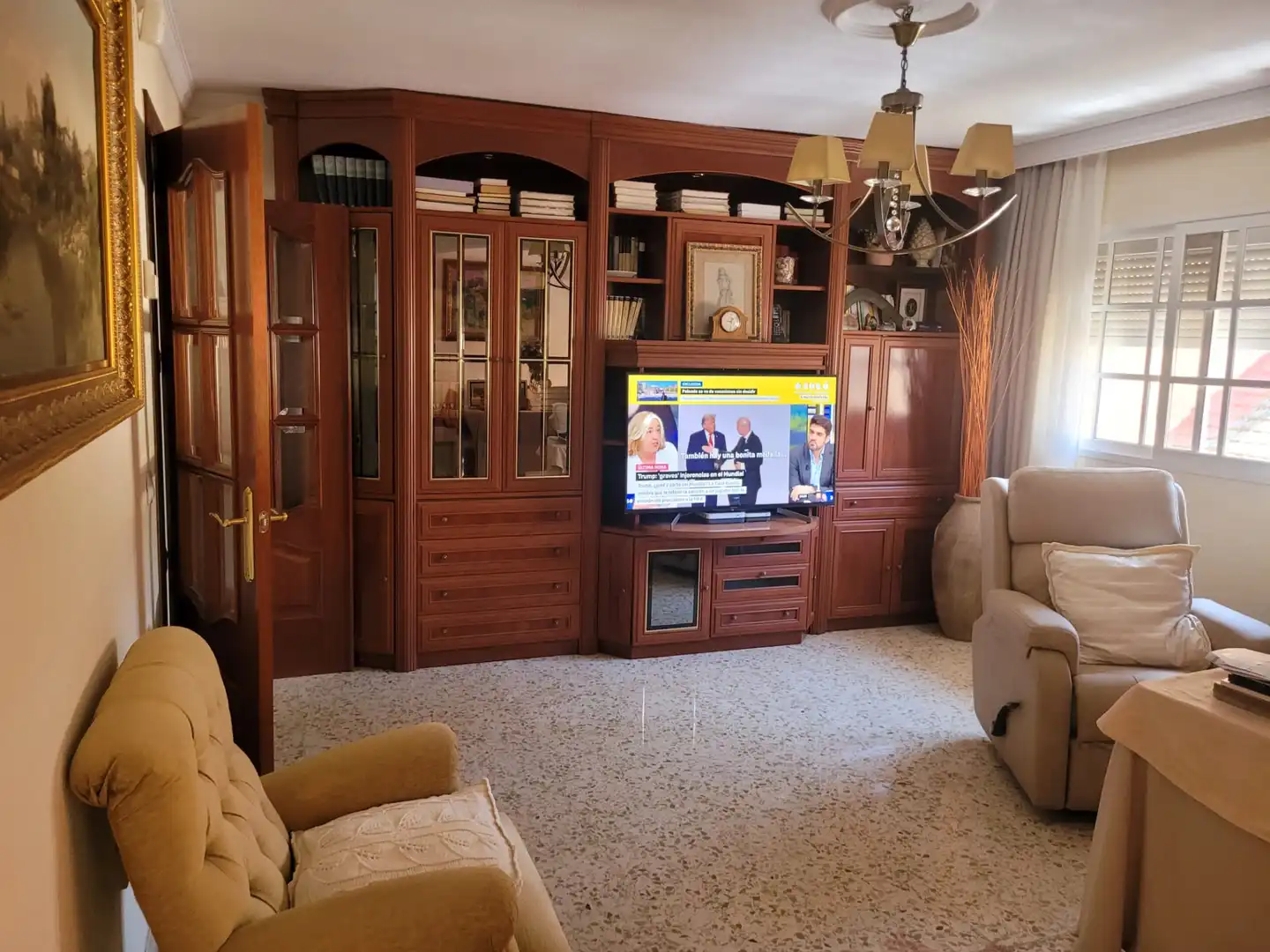 Sala de estar de Piso en venta en Málaga con Amueblado