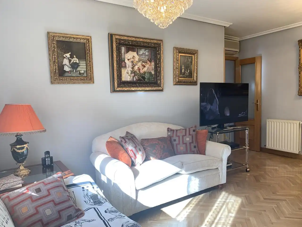 Sala de estar de Piso en venta en Madrid con Aire acondicionado, Calefacción y Parquet