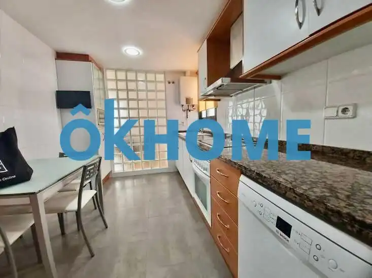 Cocina de Piso de alquiler en Valencia con Aire acondicionado, Jardín privado y Terraza