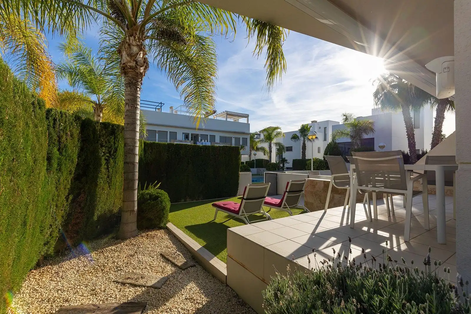 Terrace of Duplexes for sale in Rojales  with Air Conditioner, Heating and Private garden