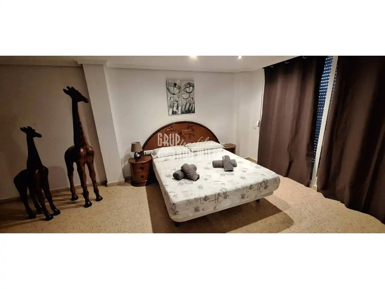 Schlafzimmer von Wohnung zur Miete in Massanassa mit Möbliert