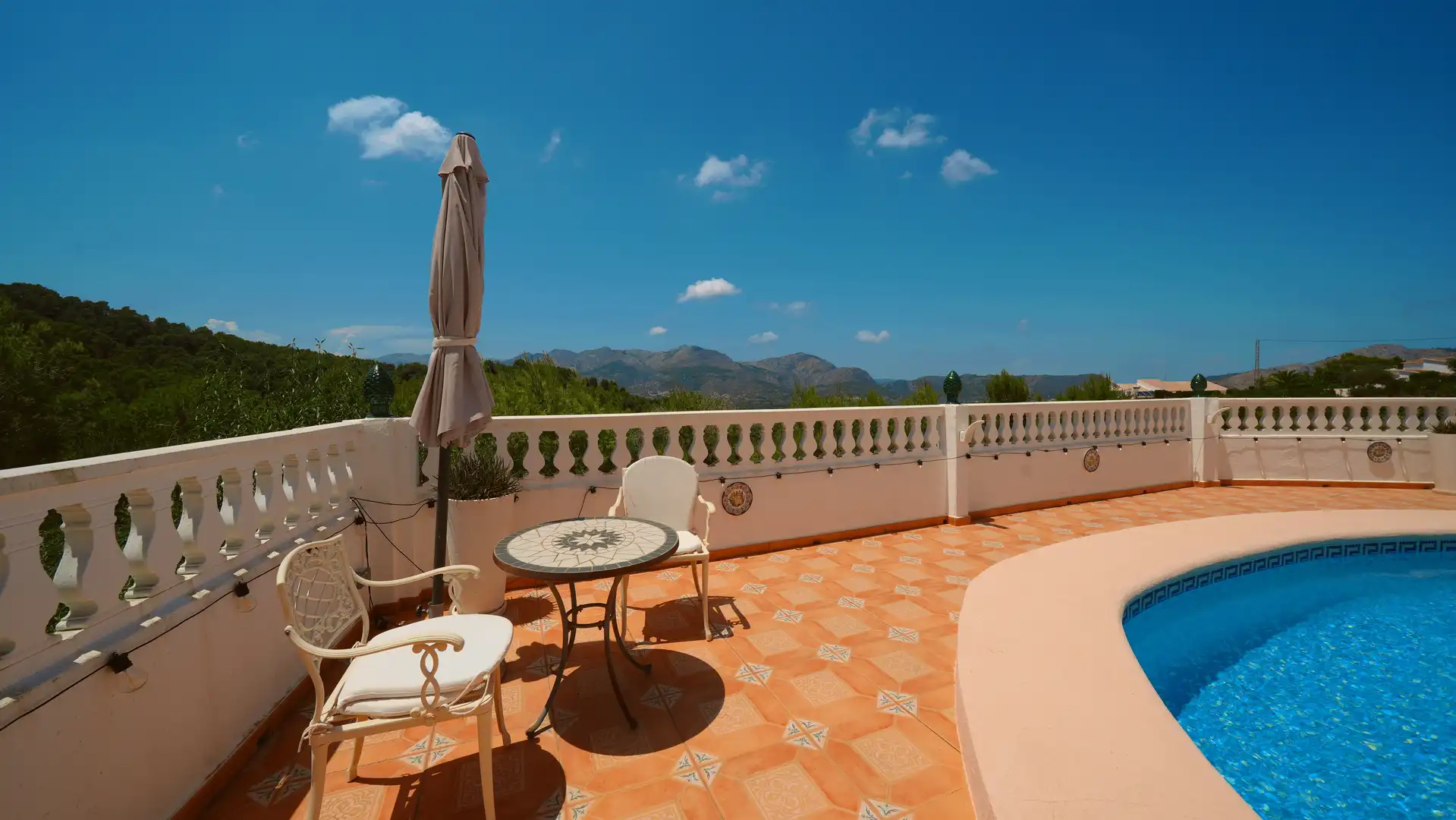 Terrace of Country homes for sale in Benidoleig, Alicante