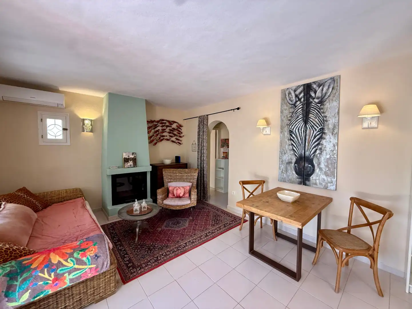 Sala de estar de Casa o chalet en venta en Santa Eulària des Riu con Aire acondicionado, Calefacción y Terraza