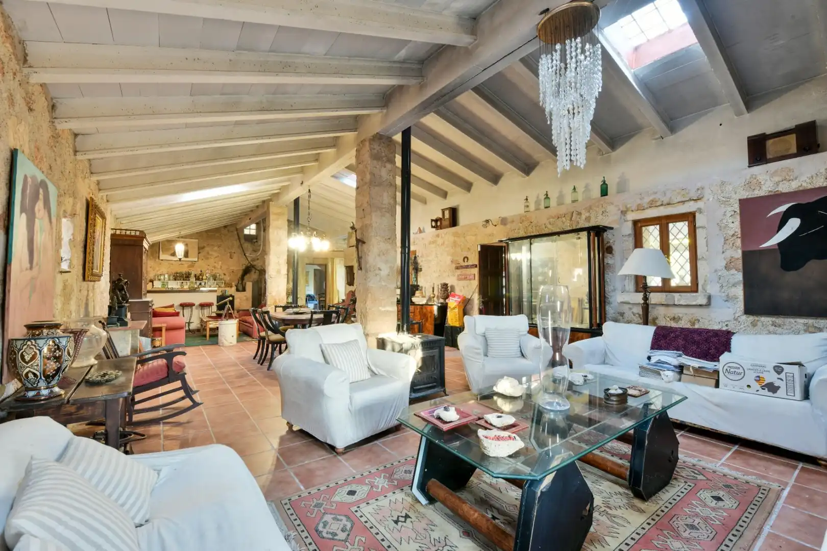 Sala d'estar de Casa o xalet en venda en Petra amb Aire condicionat i Calefacció