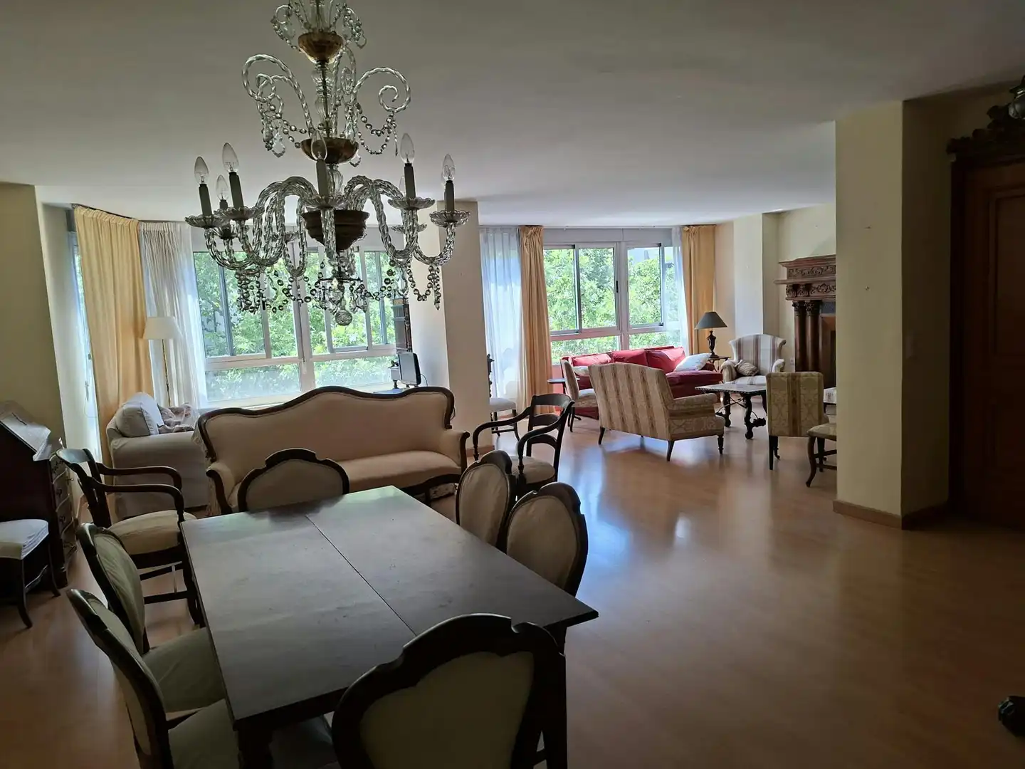 Living room of Flat for rent in Valencia  with Air Conditioner, Furnished and Washing machine