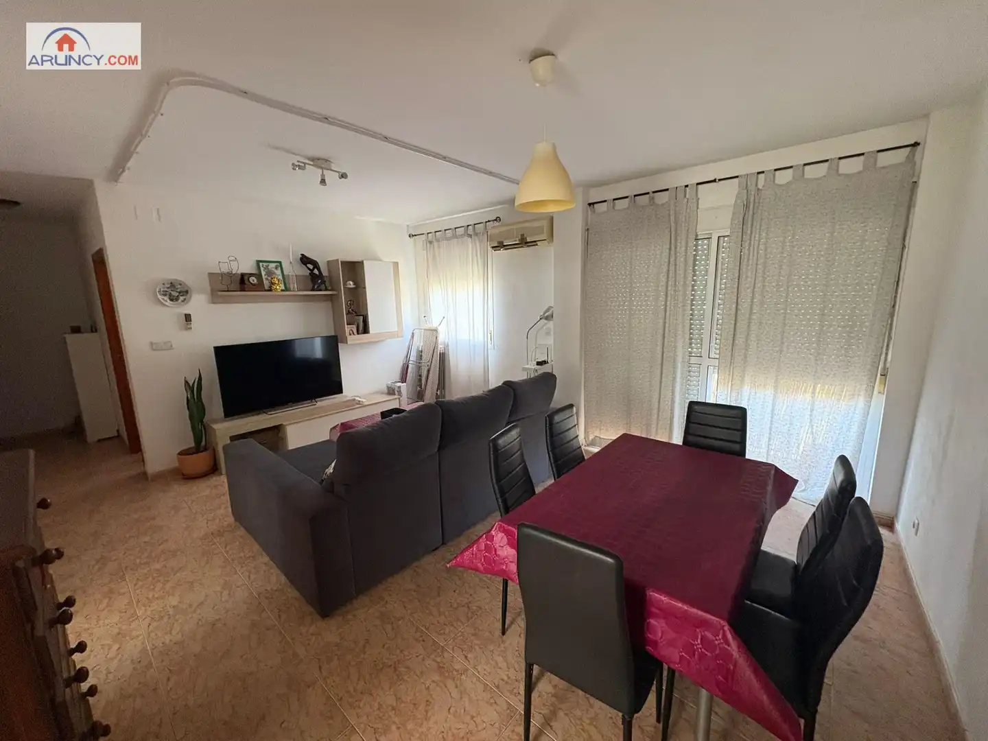 Sala d'estar de Pis de lloguer en Sevilla amb Aire condicionat, Calefacció i Moblat