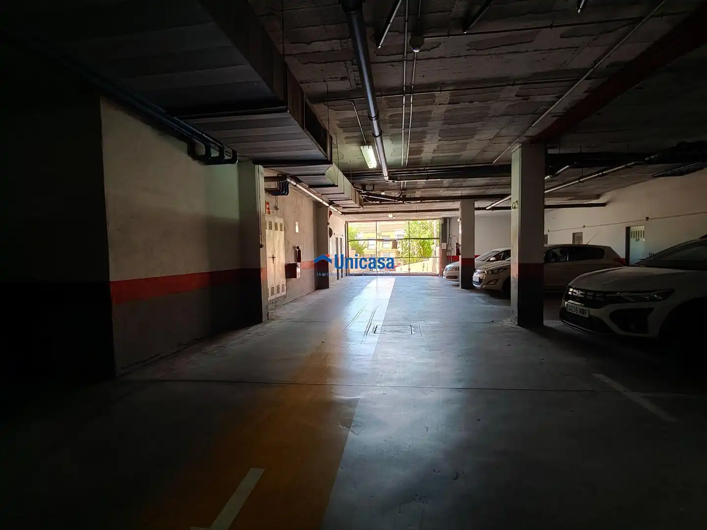 Parking of Flat for rent in Málaga  with Air Conditioner, Furnished and Community pool