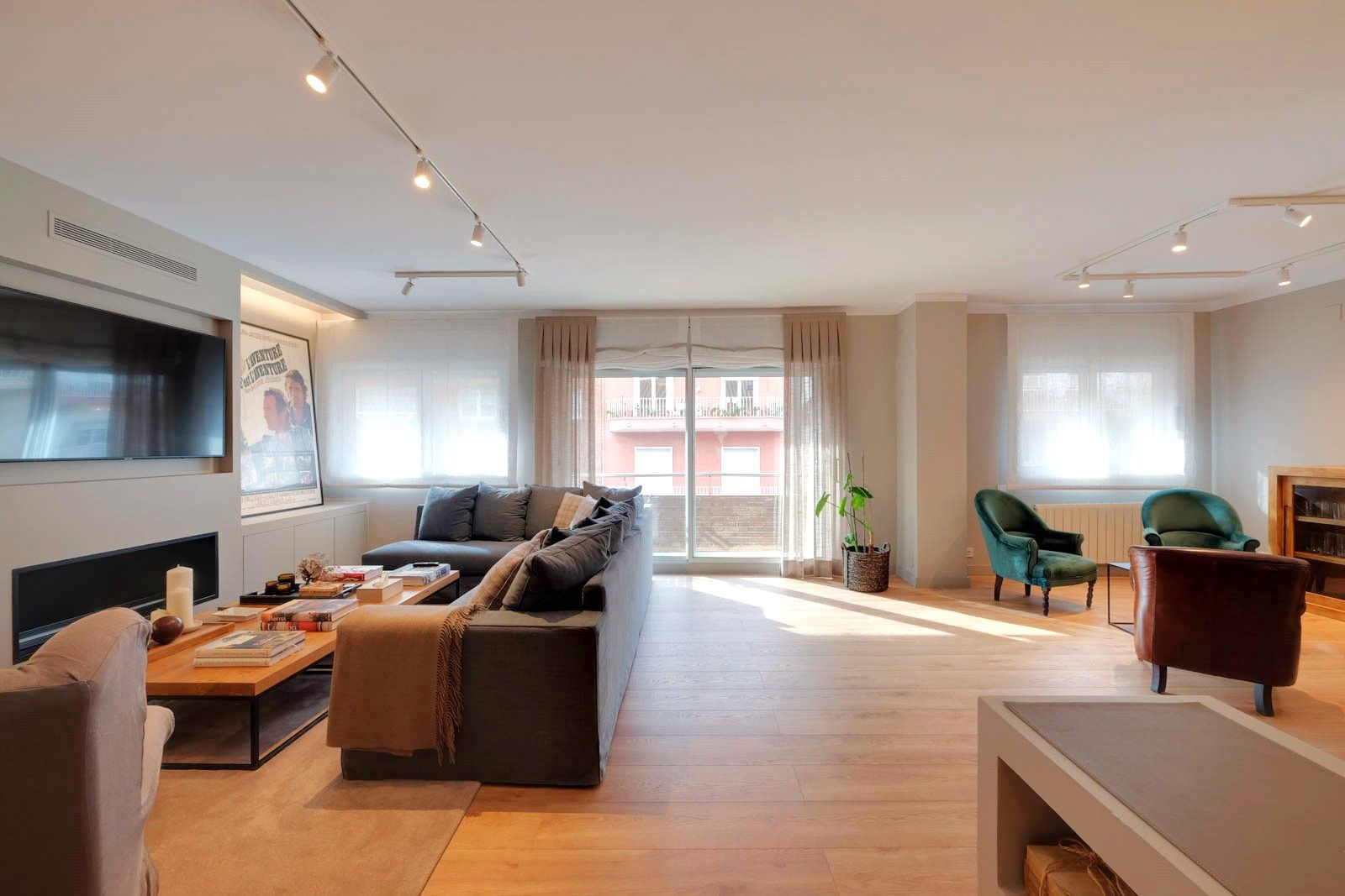 Sala d'estar de Pis en venda en  Barcelona Capital amb Aire condicionat, Calefacció i Parquet