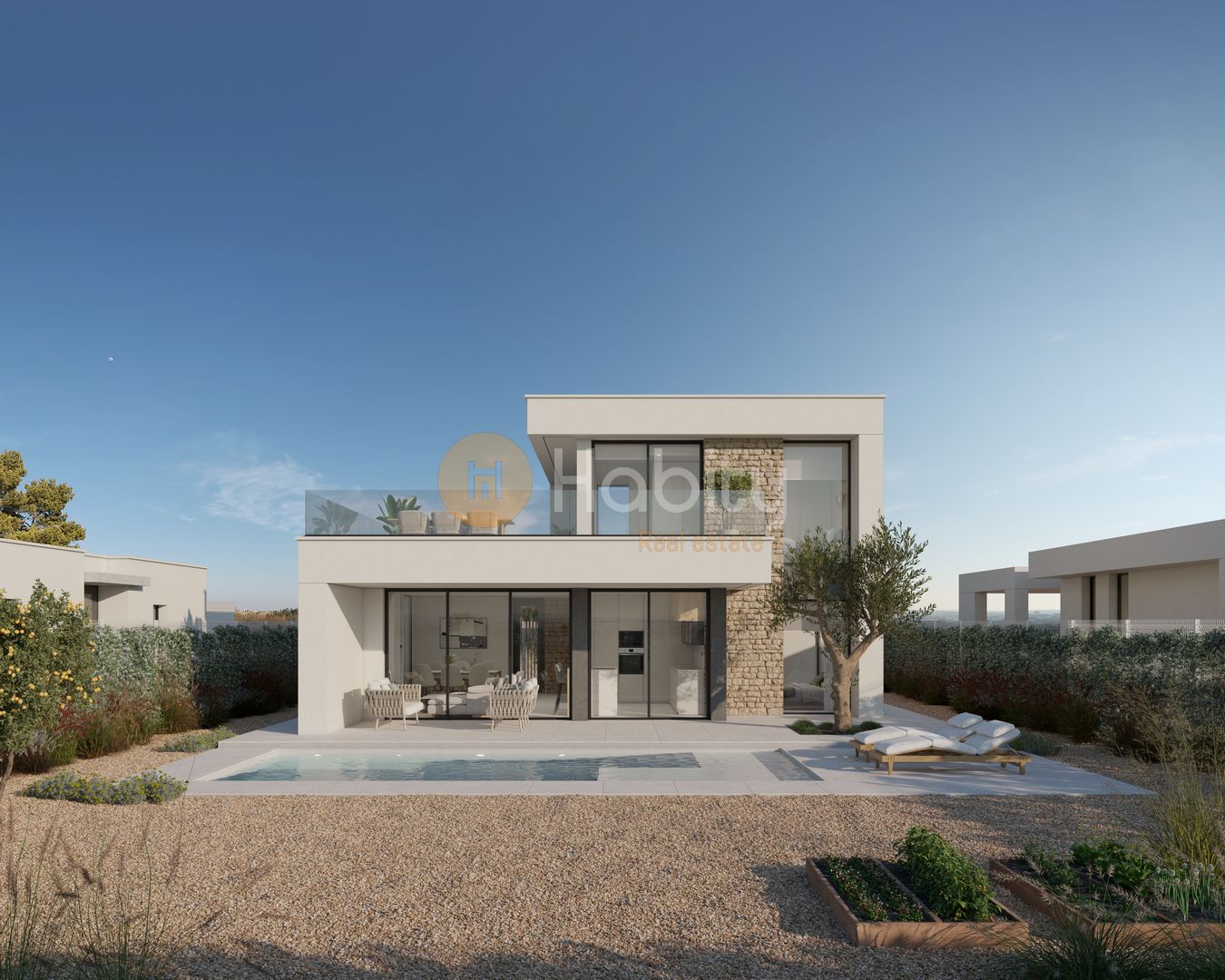 Exterior view of House or chalet for sale in Fuente Álamo de Murcia  with Air Conditioner, Heating and Private garden