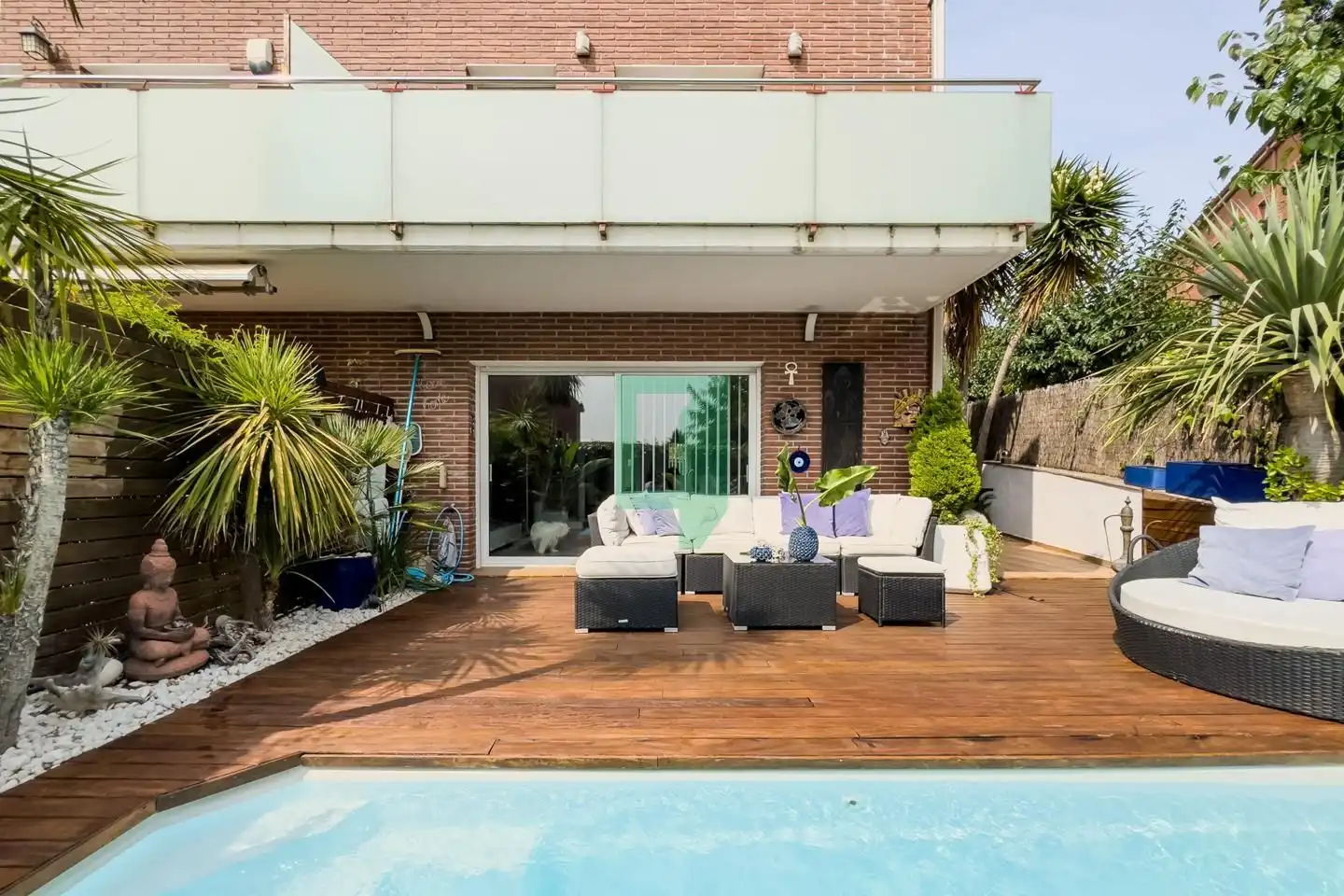 Terrassa de Casa o xalet en venda en Tiana amb Aire condicionat, Calefacció i Jardí privat