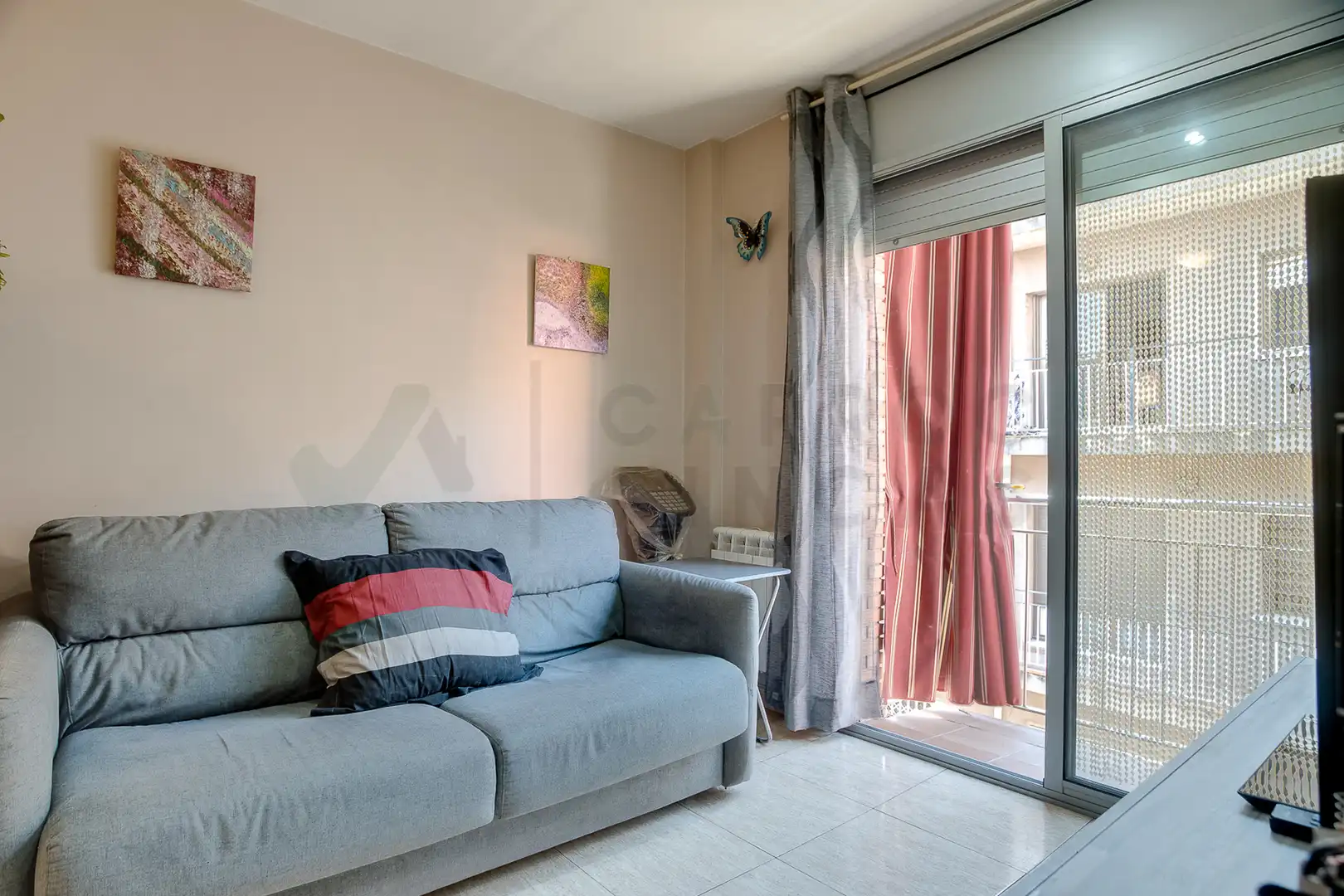 Living room of Duplexes for sale in Canovelles  with Terrace, Furnished and Balcony