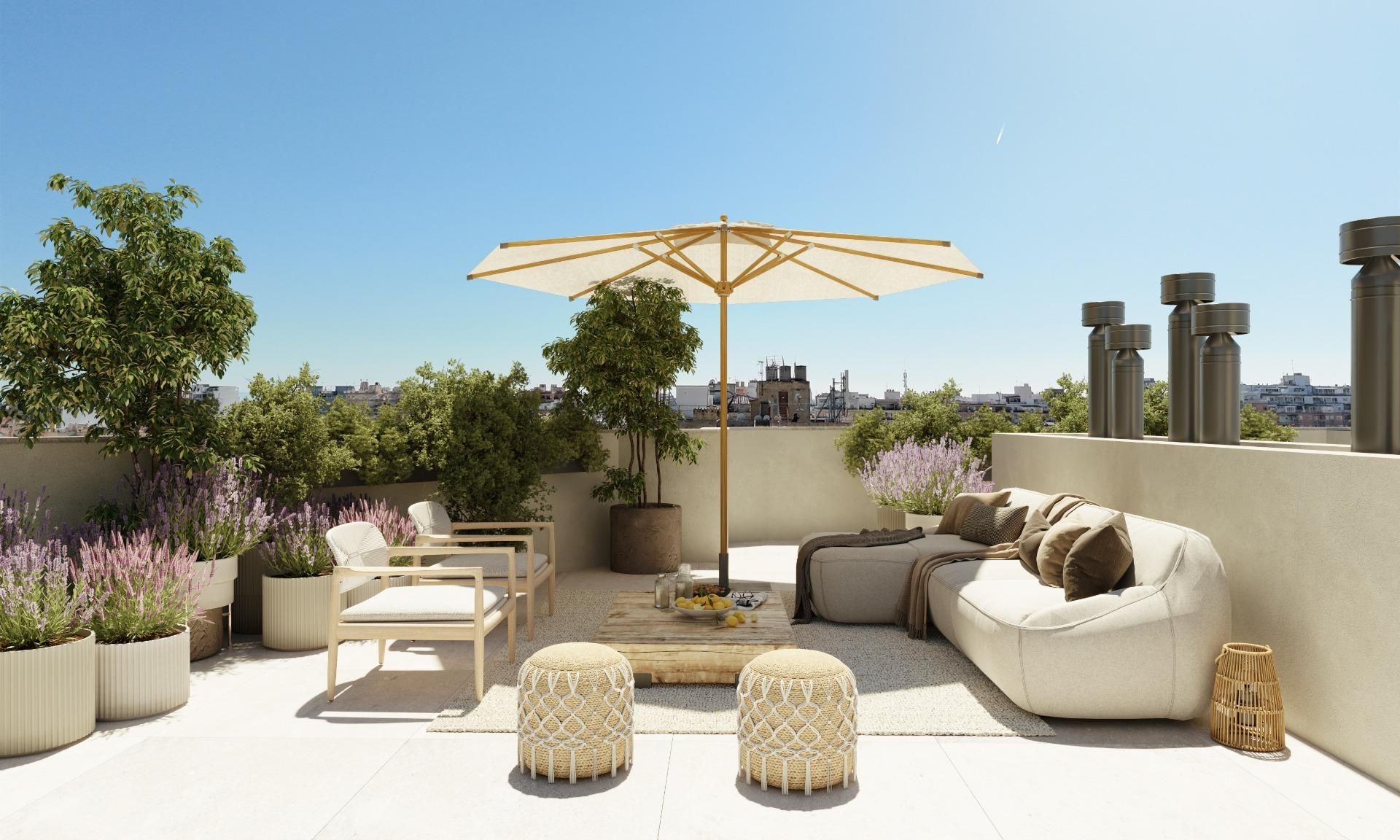 Terrace of Flat for sale in  Palma de Mallorca  with Heating, Terrace and Balcony