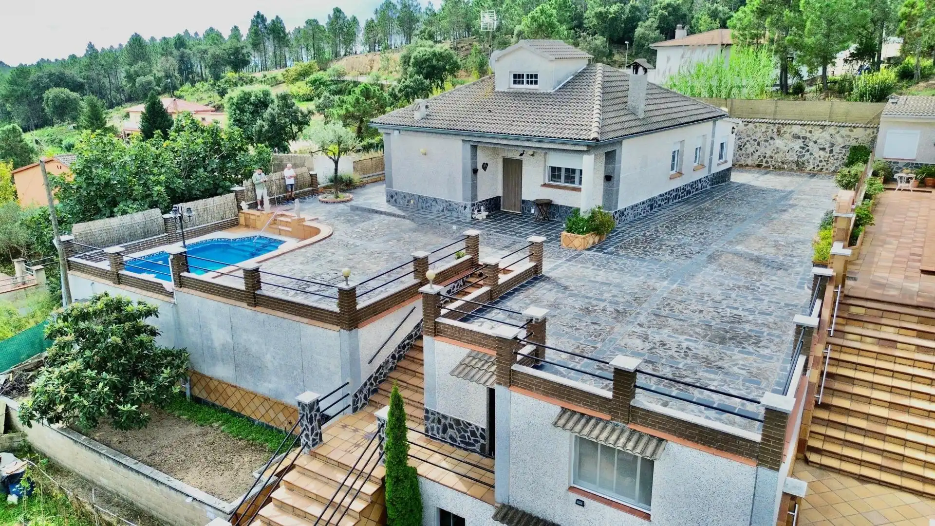 Exterior view of Houses for sale in Riudarenes  with Air Conditioner, Terrace and Swimming Pool