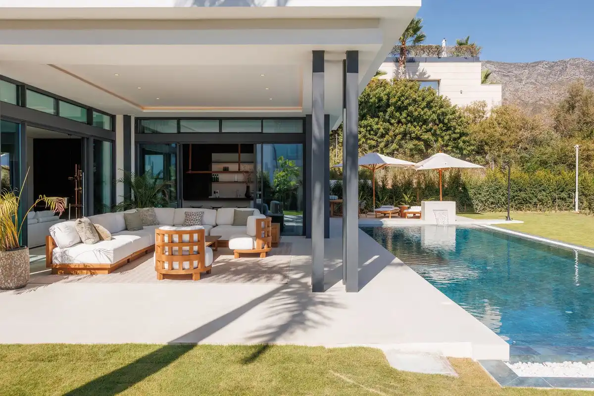 Terraza de Casa o chalet en venta en Marbella con Aire acondicionado, Jardín privado y Terraza