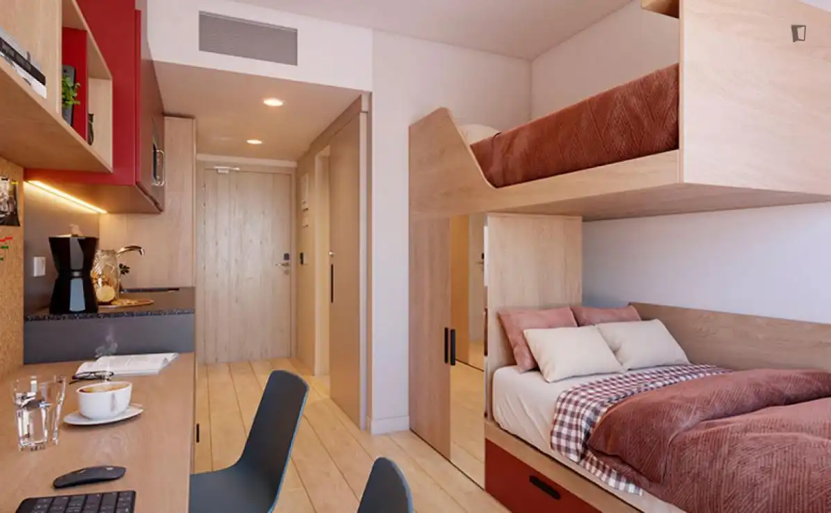 Habitación de Piso de alquiler en Barcelona con Aire acondicionado, Calefacción y Piscina