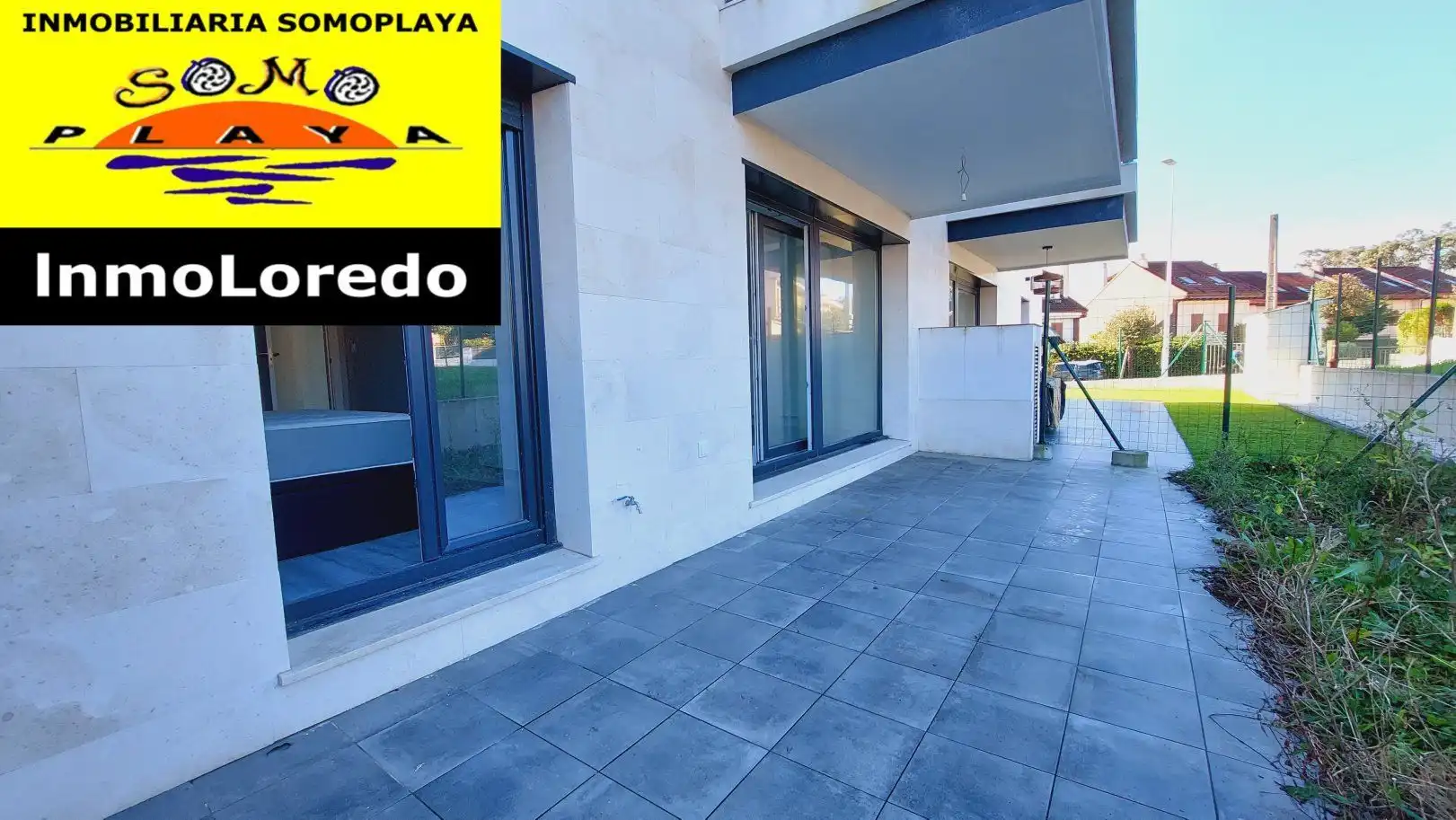Außenansicht von Wohnung zum Verkauf in Ribamontán al Mar mit Heizung, Privatgarten und Terrasse