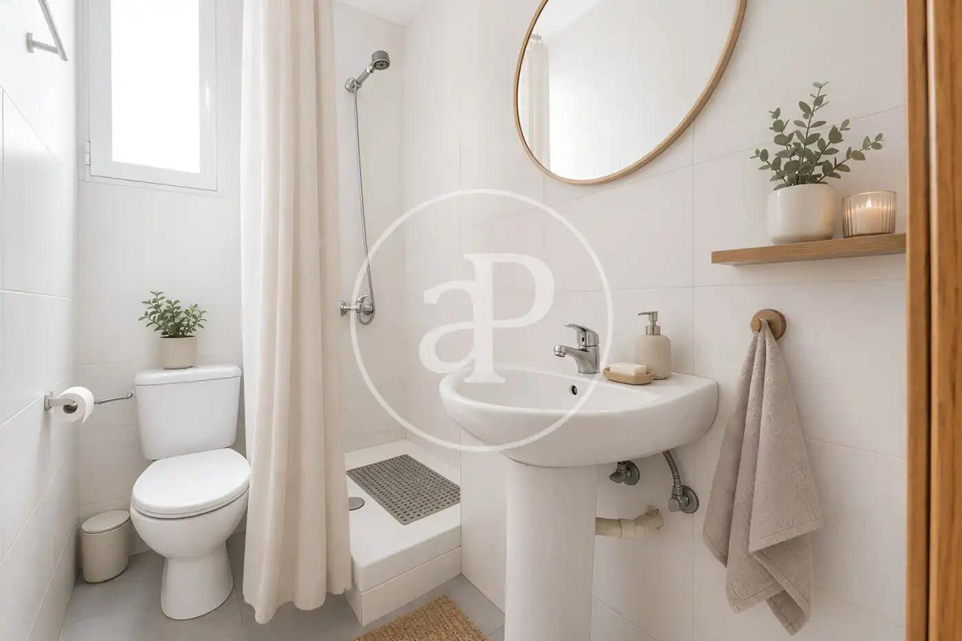 Badezimmer von Wohnung zum Verkauf in Madrid mit Klimaanlage und Heizung