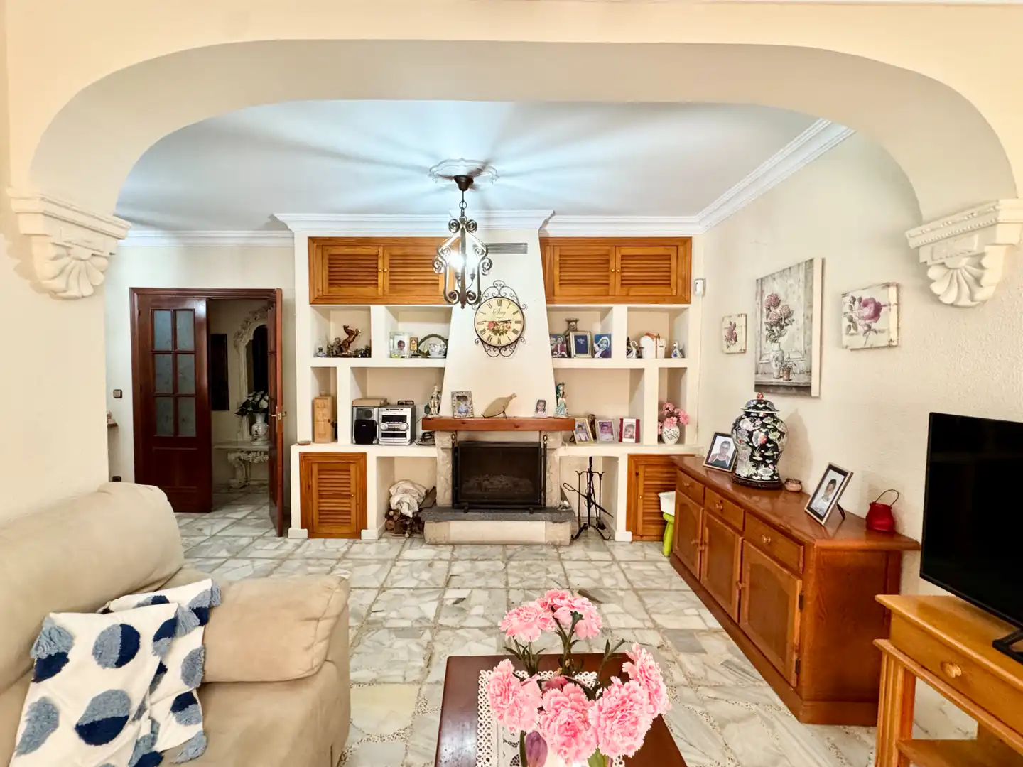 Sala de estar de Casa o chalet en venta en Chiclana de la Frontera con Aire acondicionado, Calefacción y Jardín privado
