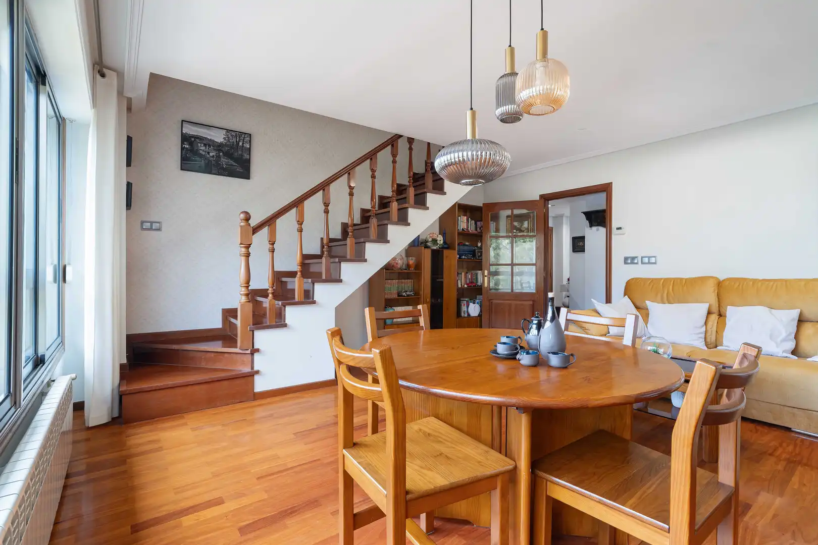 Dining room of Duplexes for sale in A Coruña Capital   with Heating and Parquet flooring