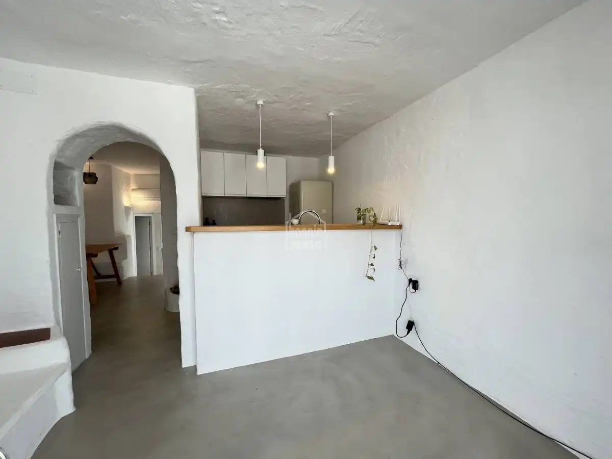Cocina de Apartamento en venta en Sant Lluís con Terraza