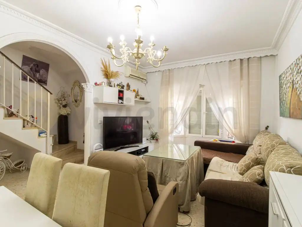 Sala de estar de Casa adosada en venta en Jerez de la Frontera