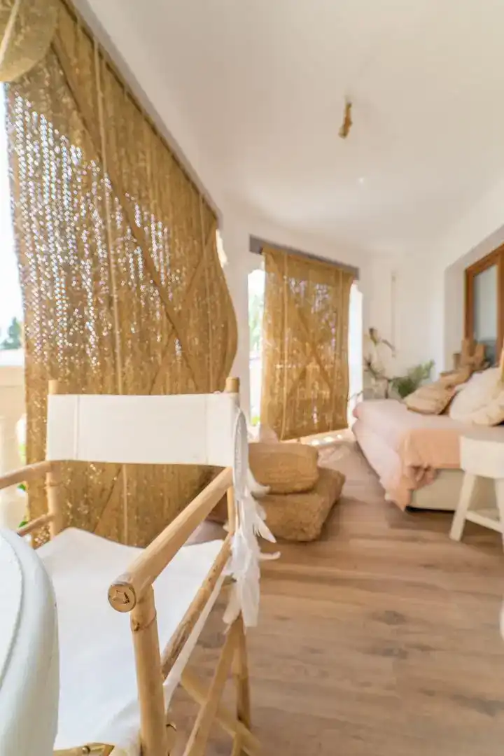 Schlafzimmer von Wohnung zur Miete in Jávea / Xàbia mit Klimaanlage und Balkon