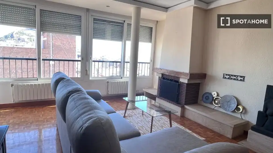 Sala de estar de Apartamento para compartir en Alicante / Alacant con Aire acondicionado, Calefacción y Terraza