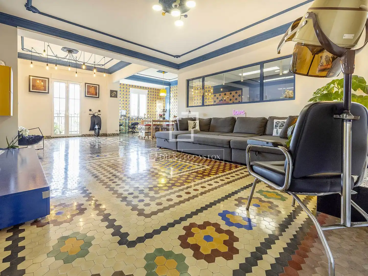 Sala d'estar de Pis de lloguer en Valencia amb Aire condicionat, Terrassa i Traster
