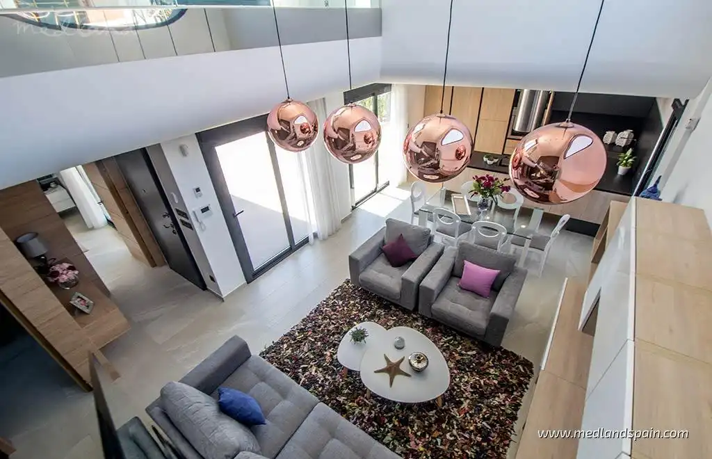 Sala d'estar de Casa o xalet en venda en Rojales amb Jardí privat, Terrassa i Piscina
