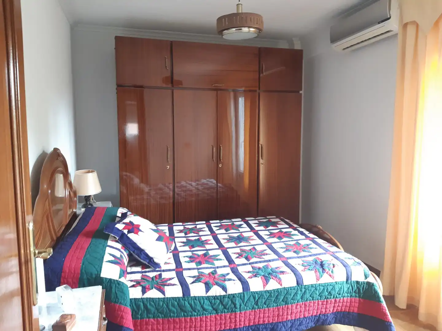 Bedroom of Flat for rent in Madrid  with Air Conditioner, Parquet flooring and Terrace