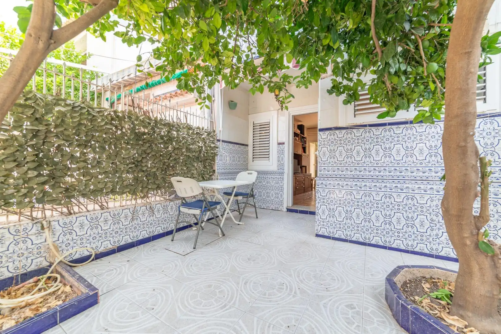Terrassa de Casa adosada en venda en San Javier amb Aire condicionat, Jardí privat i Moblat