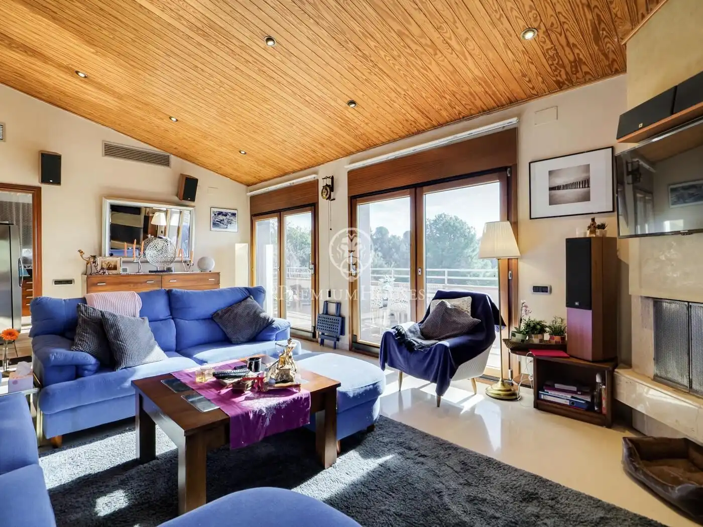 Living room of Houses for sale in Olesa de Montserrat  with Air Conditioner, Private garden and Terrace