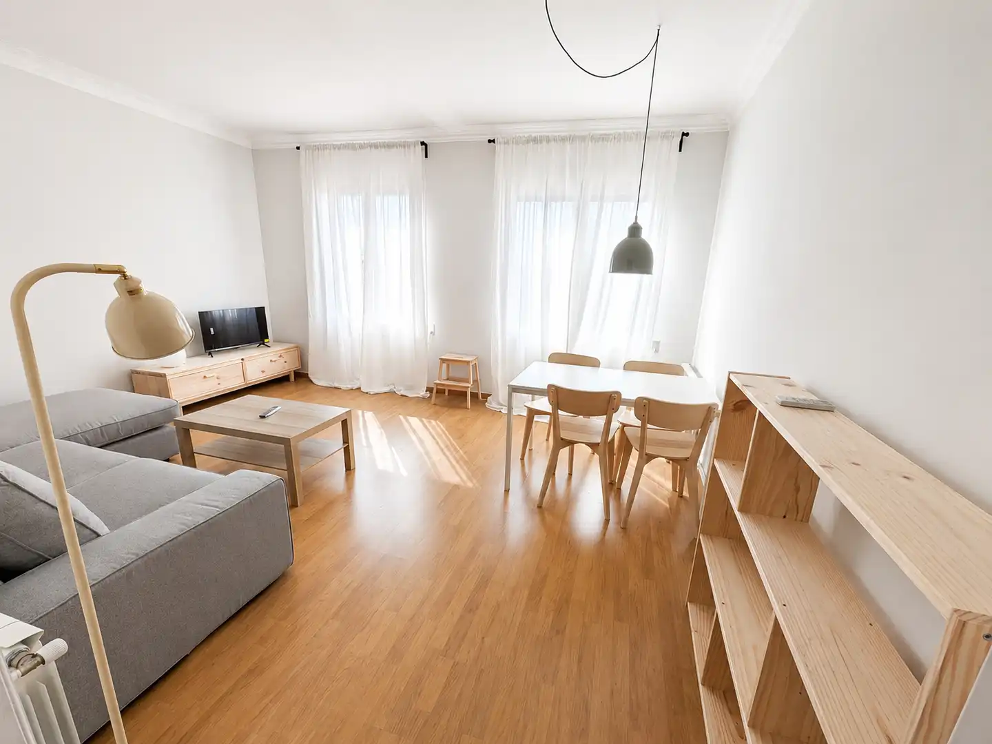 Wohnzimmer von Wohnung zur Miete in Barcelona mit Klimaanlage, Heizung und Möbliert