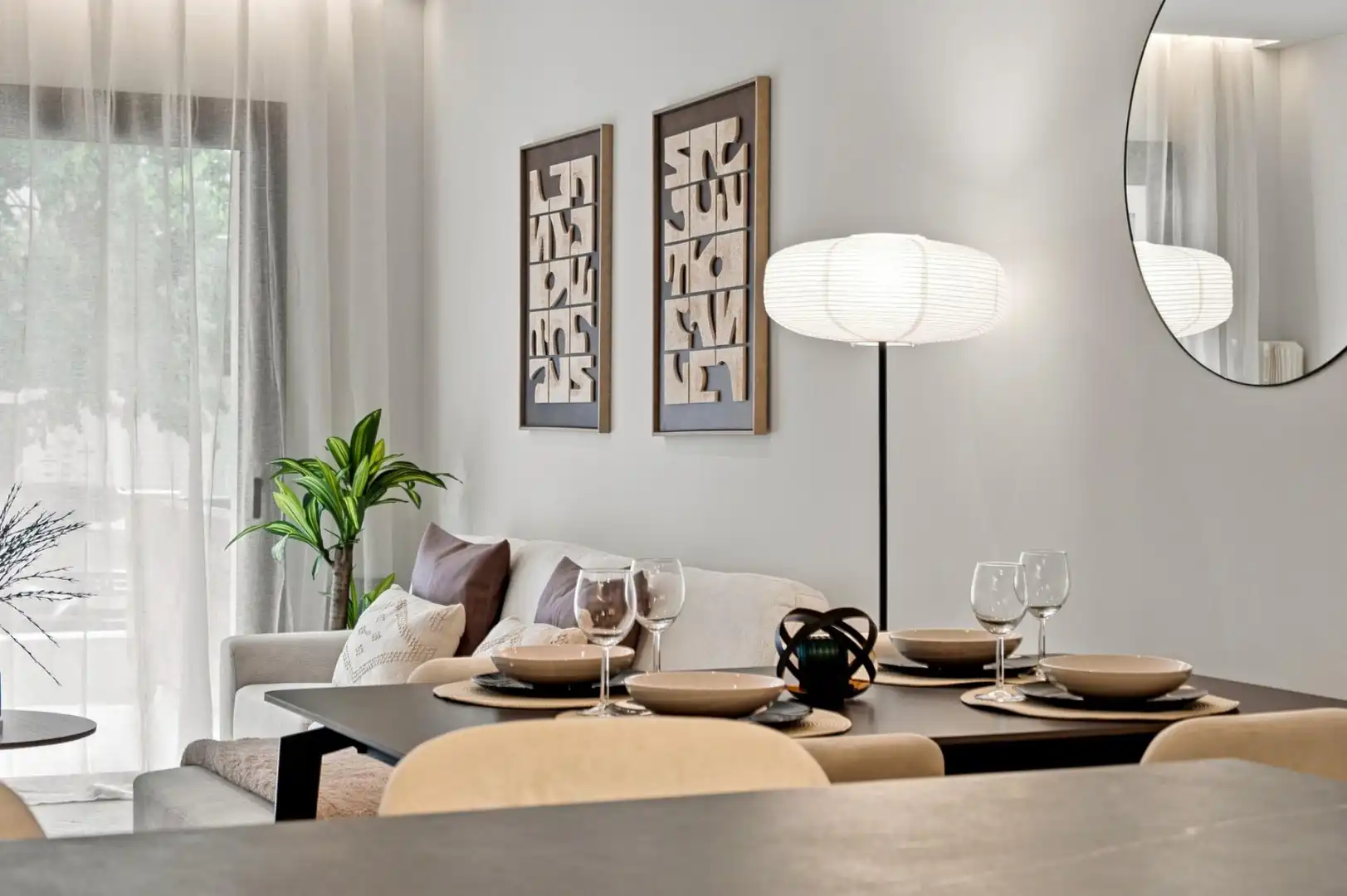 Esszimmer von Dachboden zum Verkauf in Roses mit Klimaanlage, Terrasse und Balkon