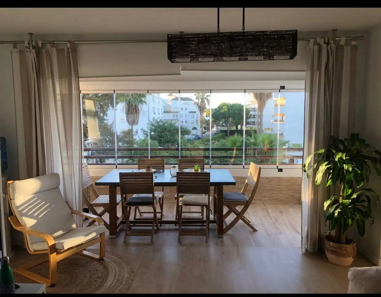 Dining room of Flat for sale in El Portil  with Terrace, Furnished and Balcony