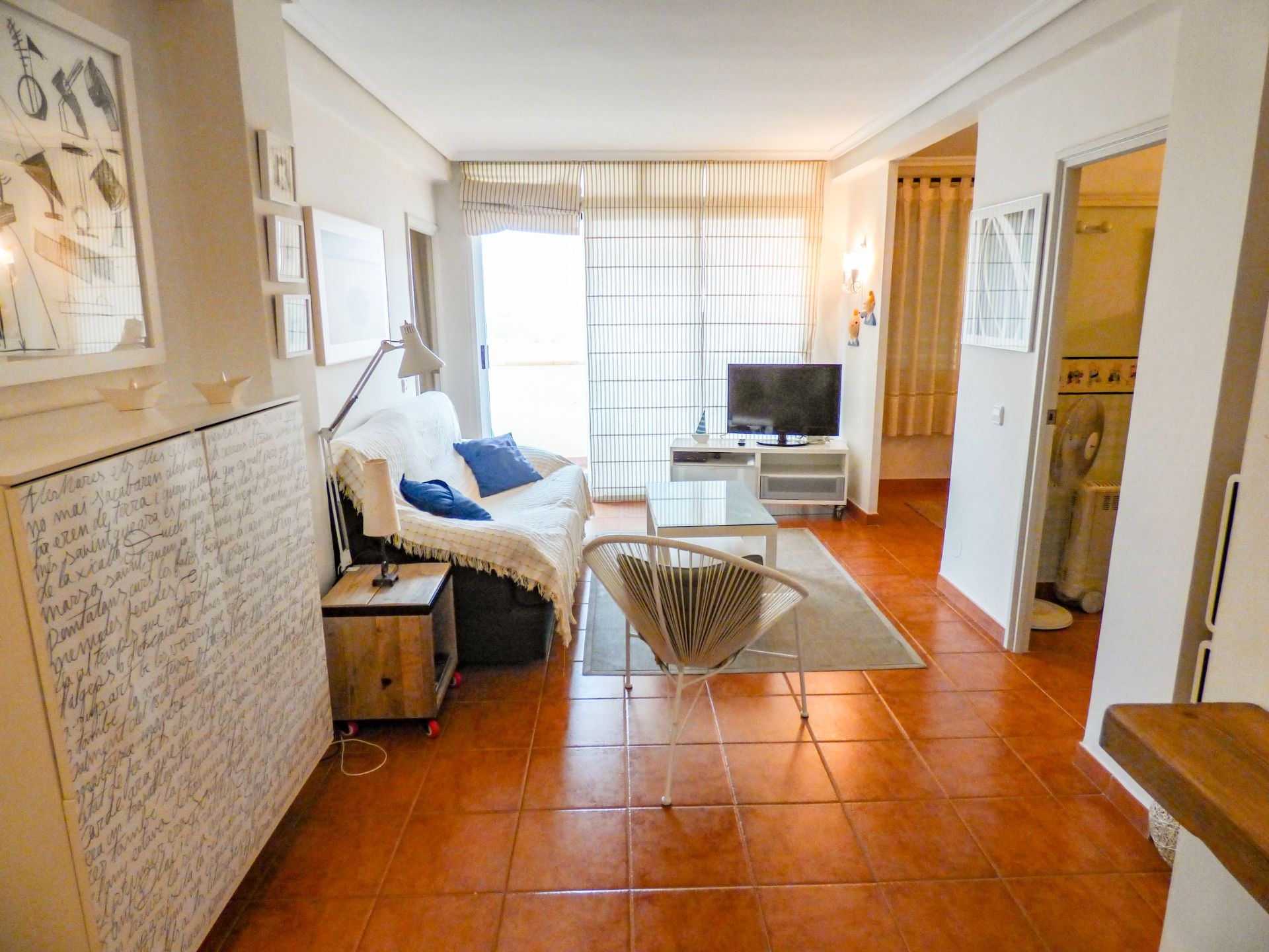 Sala de estar de Apartamento en venta en Jávea / Xàbia con Terraza y Amueblado