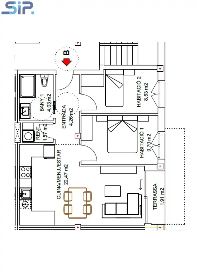 Piso en venta en Santa Margarida I Els Monjos con Parquet, Terraza y Balcón