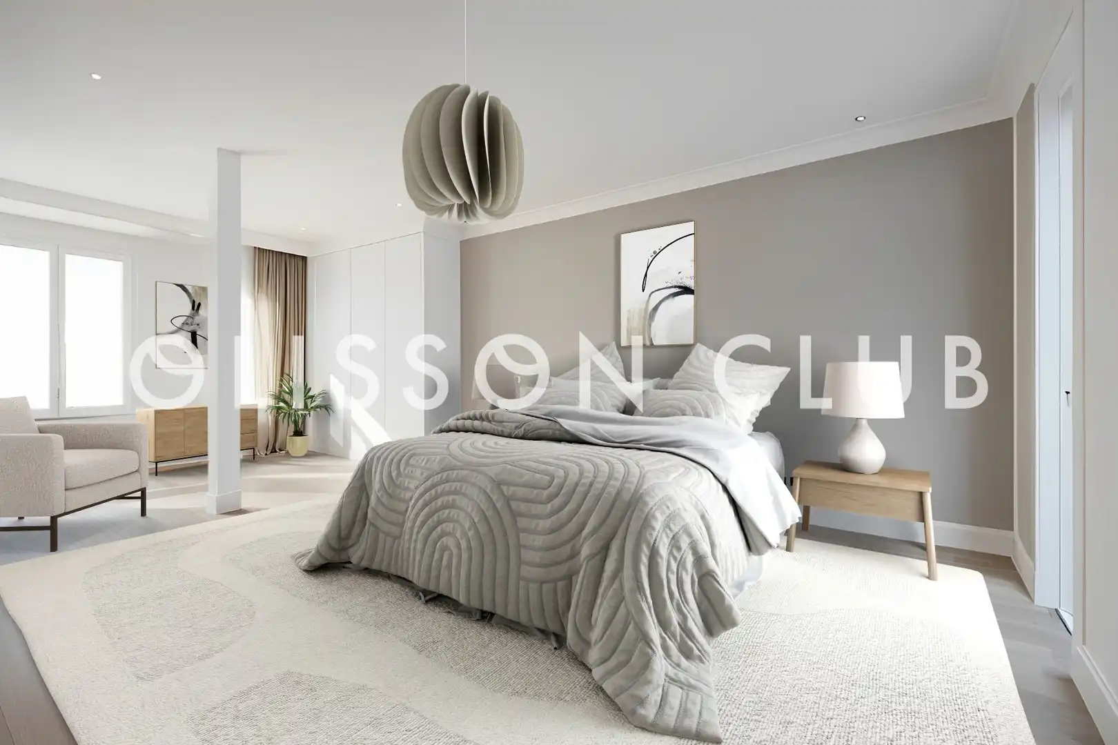 Schlafzimmer von Dachboden zum Verkauf in Madrid mit Klimaanlage, Heizung und Terrasse