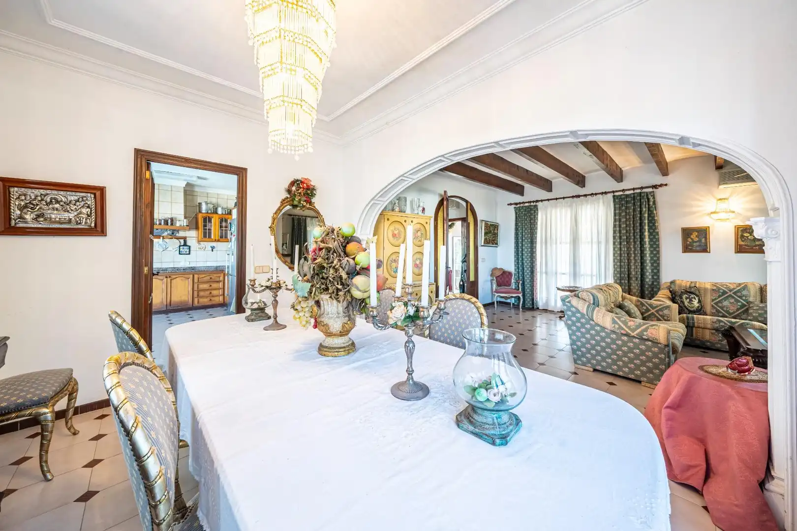 Dining room of Houses for sale in Llucmajor  with Air Conditioner, Heating and Private garden