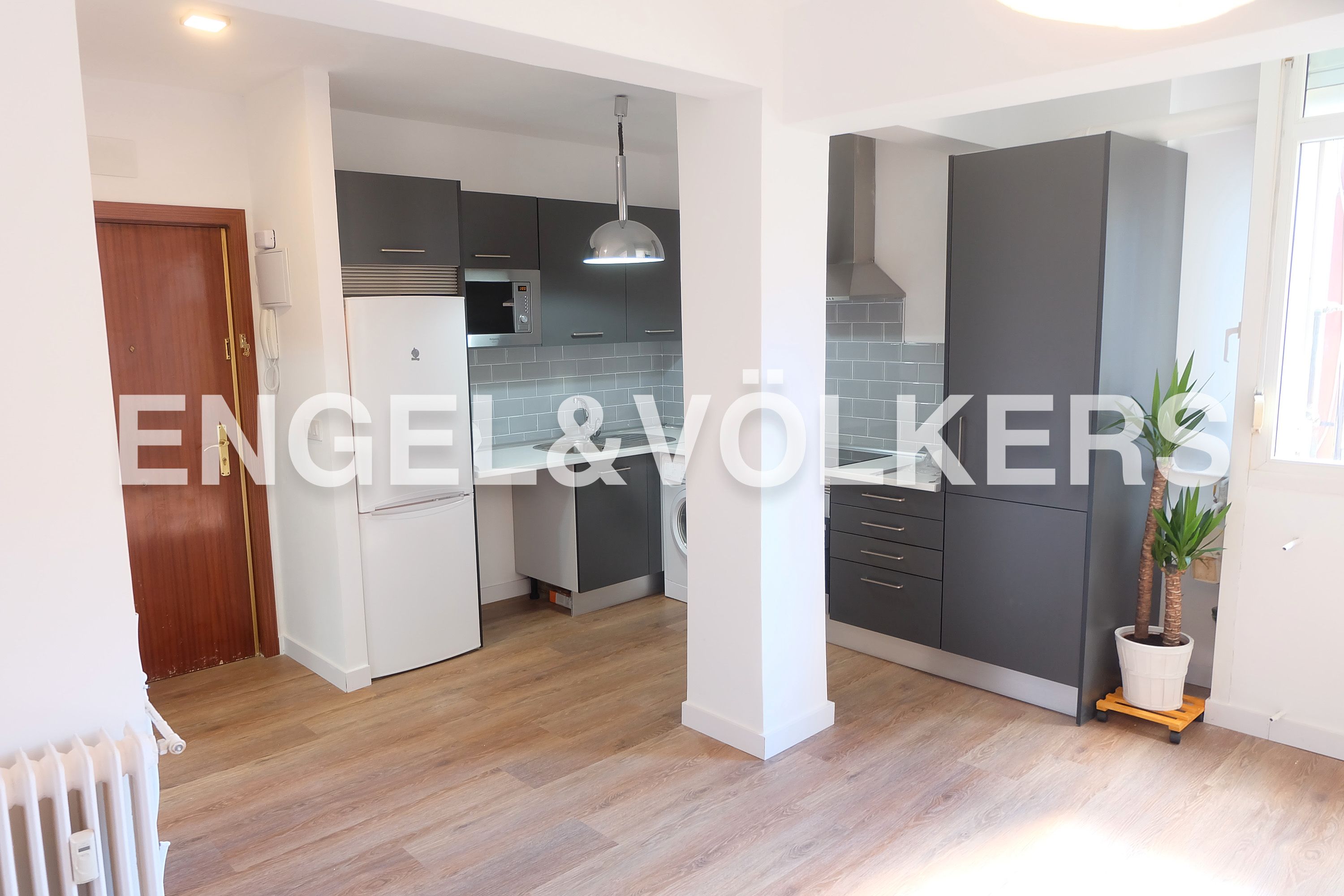 Kitchen of Apartment to rent in  Madrid Capital  with Air Conditioner and Heating