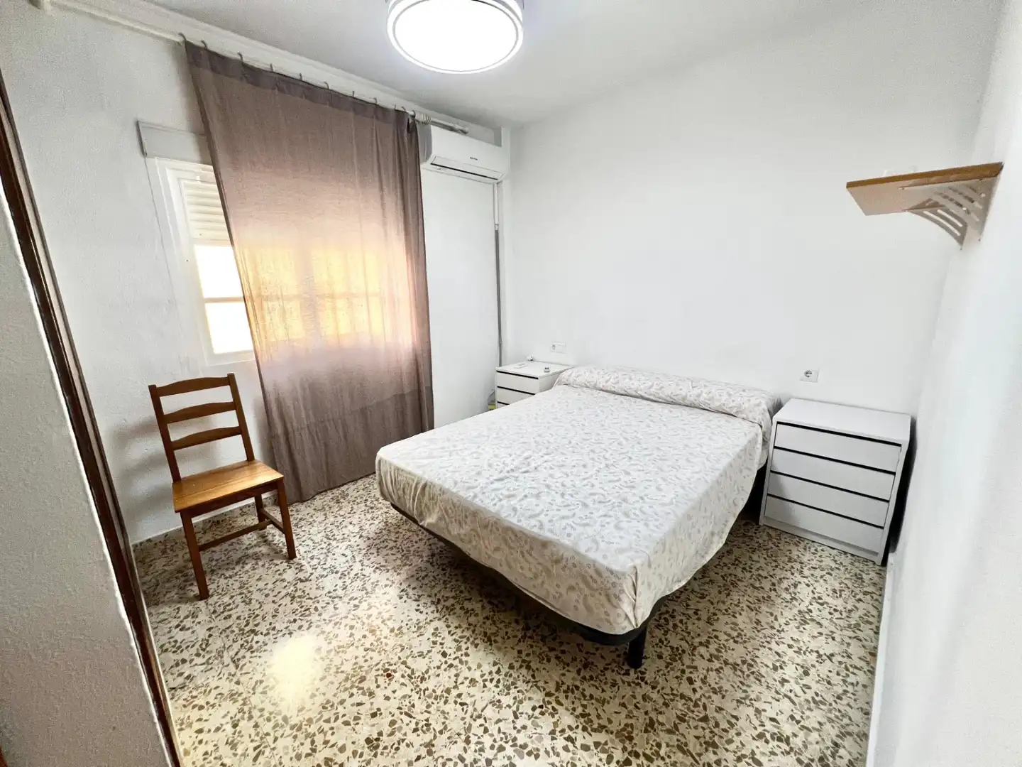Bedroom of Flat for rent in Málaga  with Terrace and Furnished