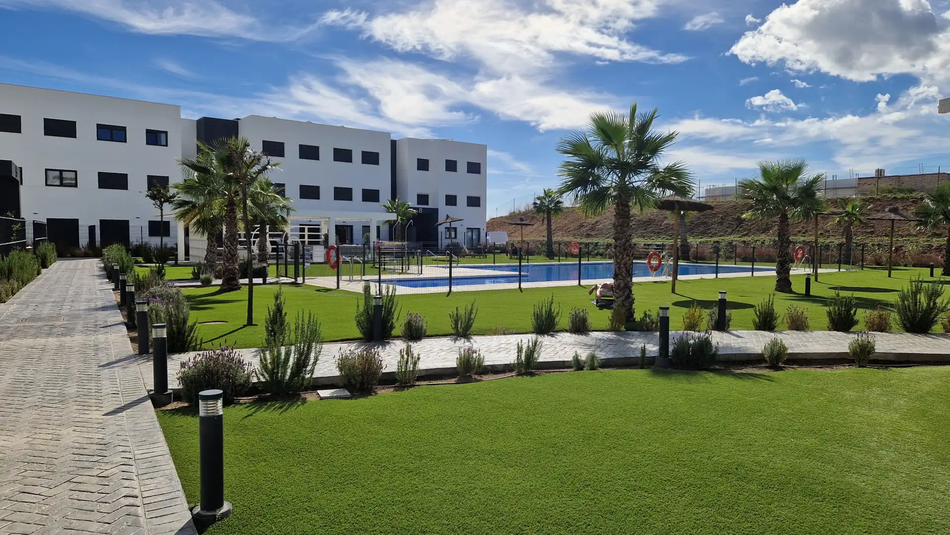 Swimming pool of Apartments for sale in Estepona  with Air Conditioner, Terrace and Storage room