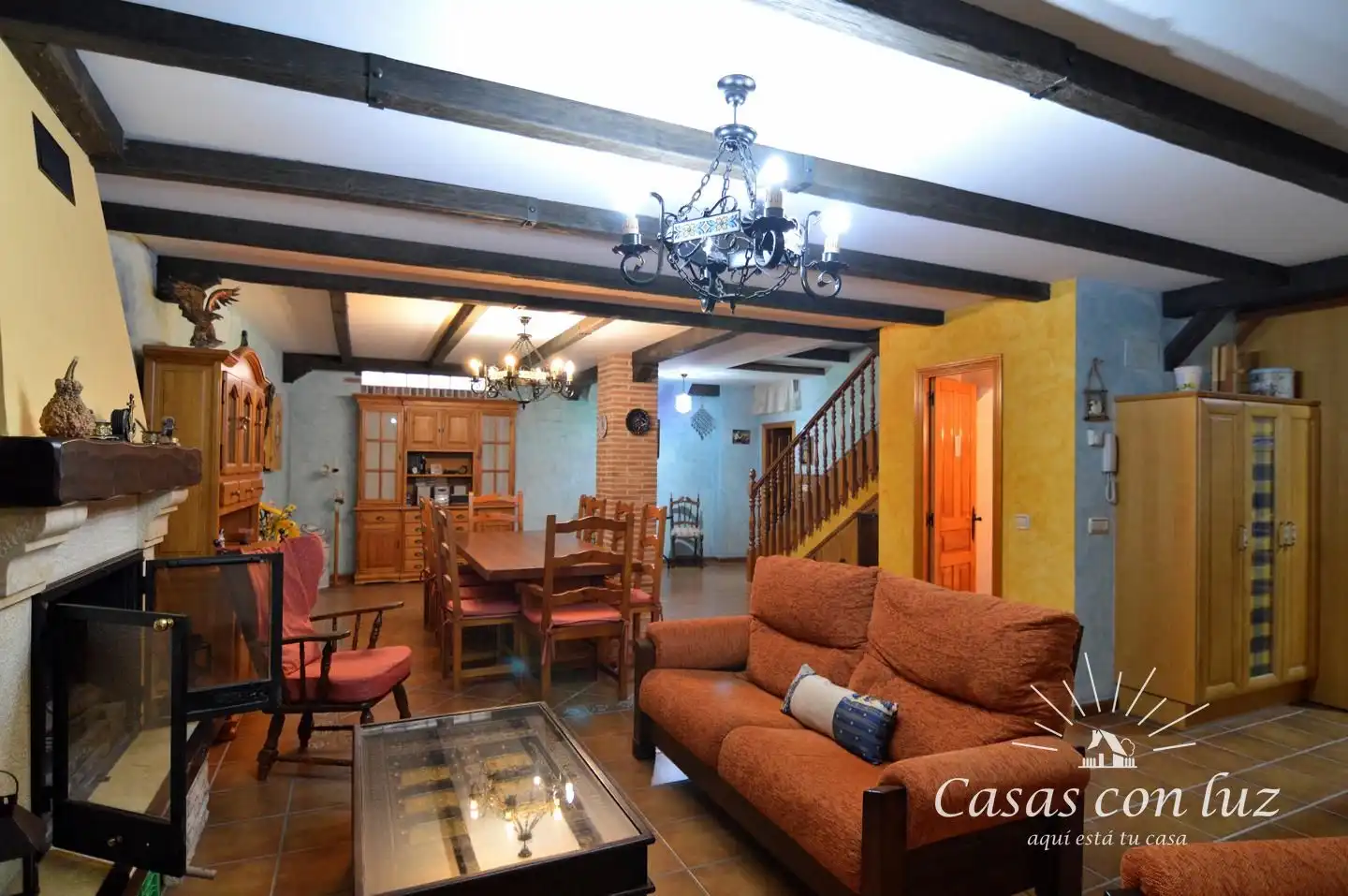 Sala d'estar de Casa adosada en venda en Barrios rurales del oeste