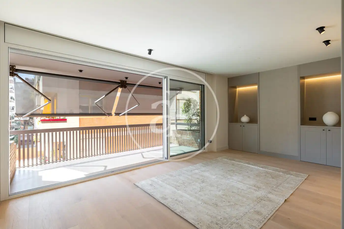 Wohnzimmer von Wohnung zum Verkauf in Barcelona mit Klimaanlage, Heizung und Terrasse