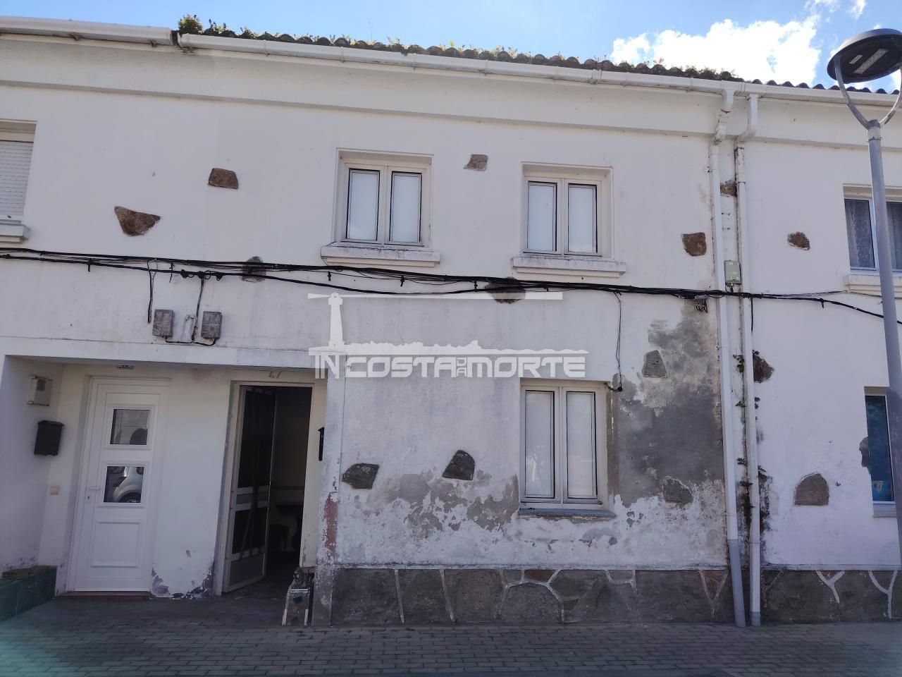 Exterior view of Single-family semi-detached for sale in Fisterra  with Private garden