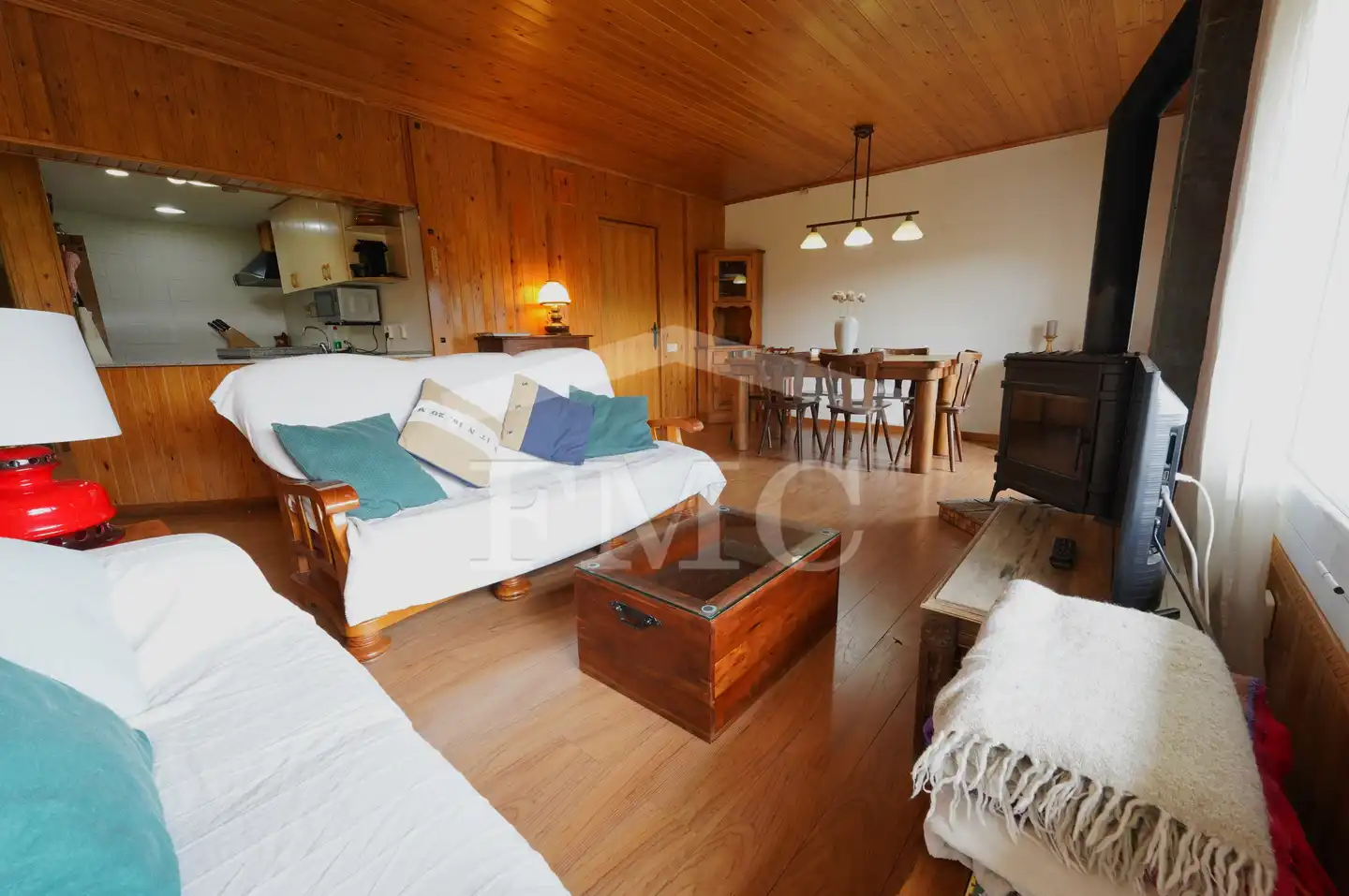 Sala de estar de Piso en venta en Alp con Calefacción, Parquet y Terraza