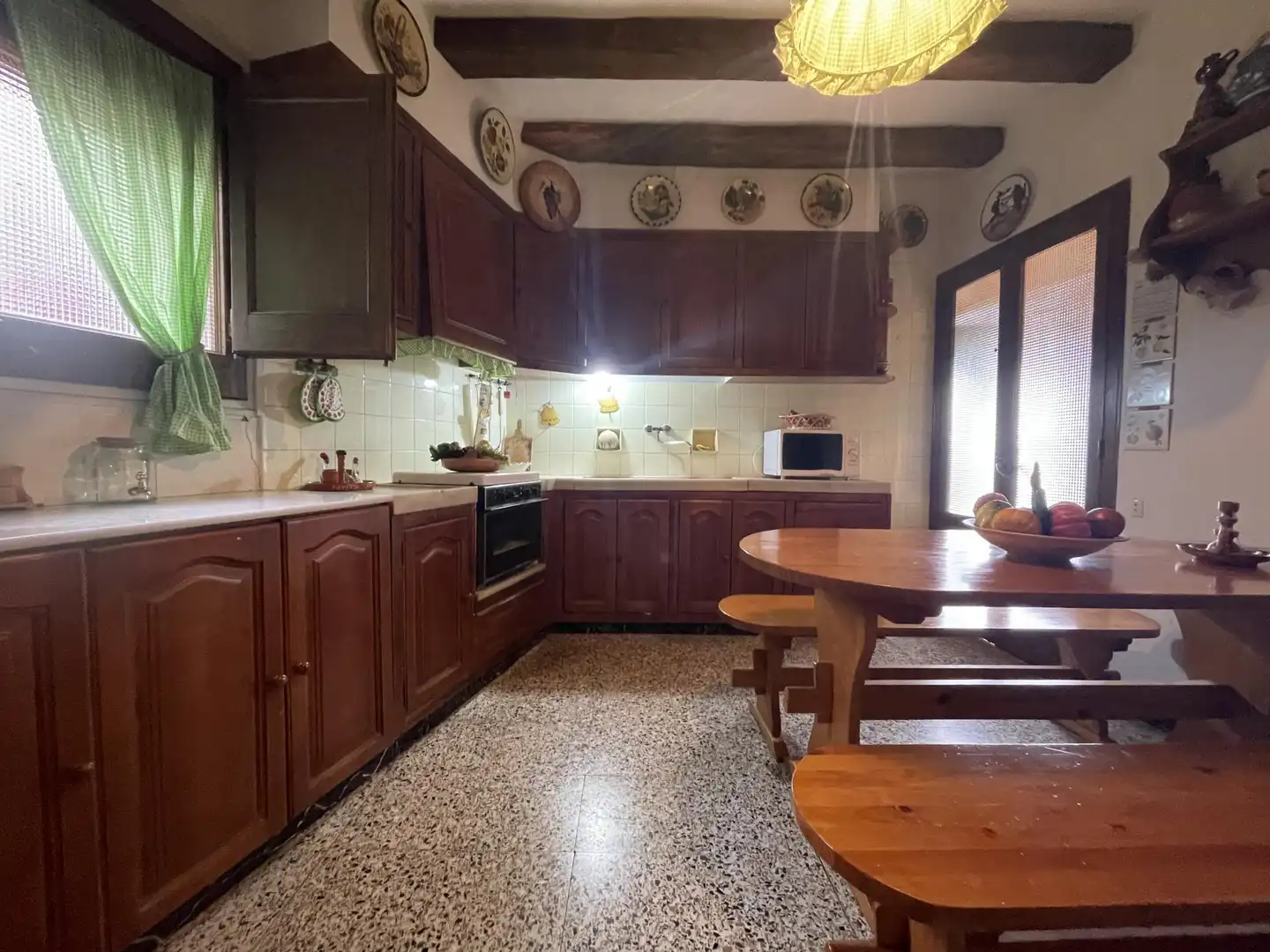Küche von Einfamilien-Reihenhaus zum Verkauf in Santa Maria d'Oló mit Heizung und Terrasse