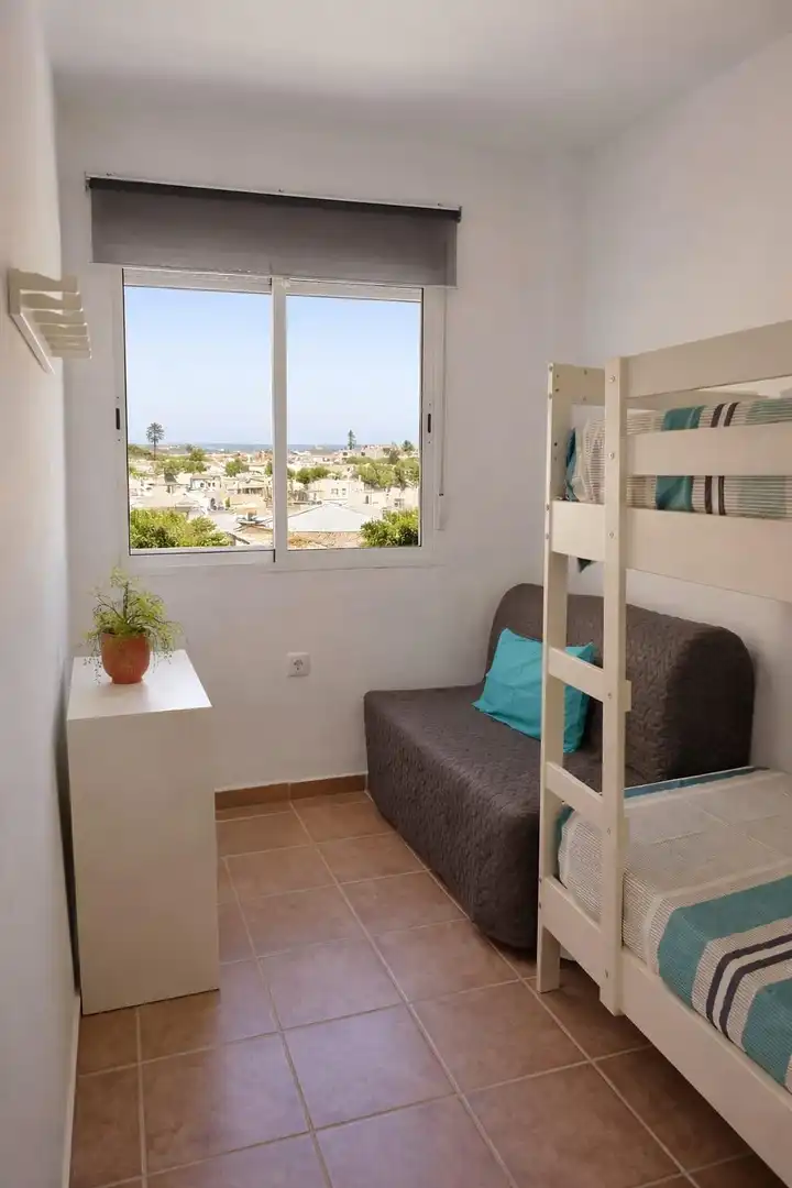 Bedroom of Flat for sale in Chipiona  with Air Conditioner, Terrace and Furnished