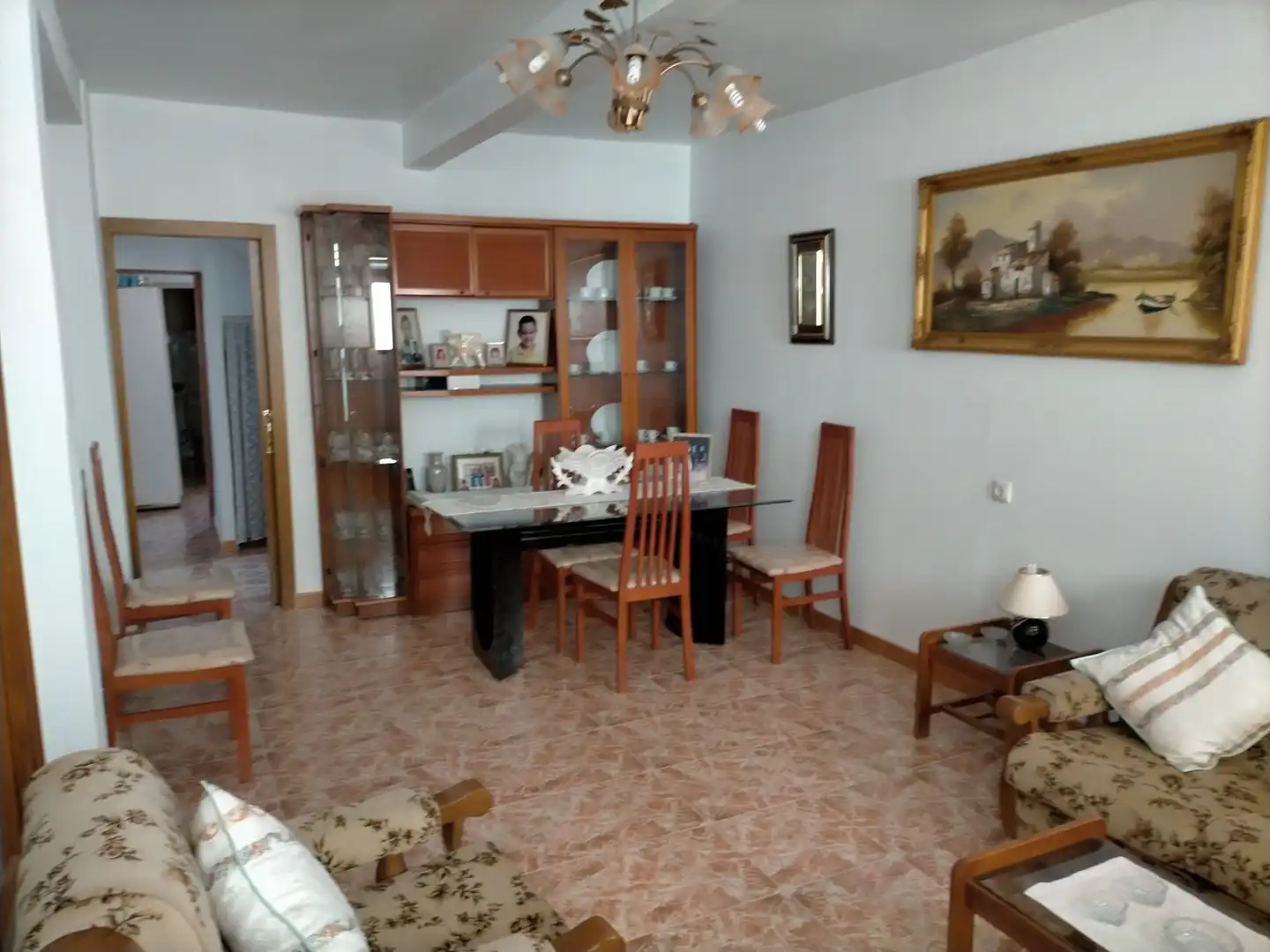 Menjador de Casa o xalet en venda en Almería amb Terrassa, Moblat i Balcó